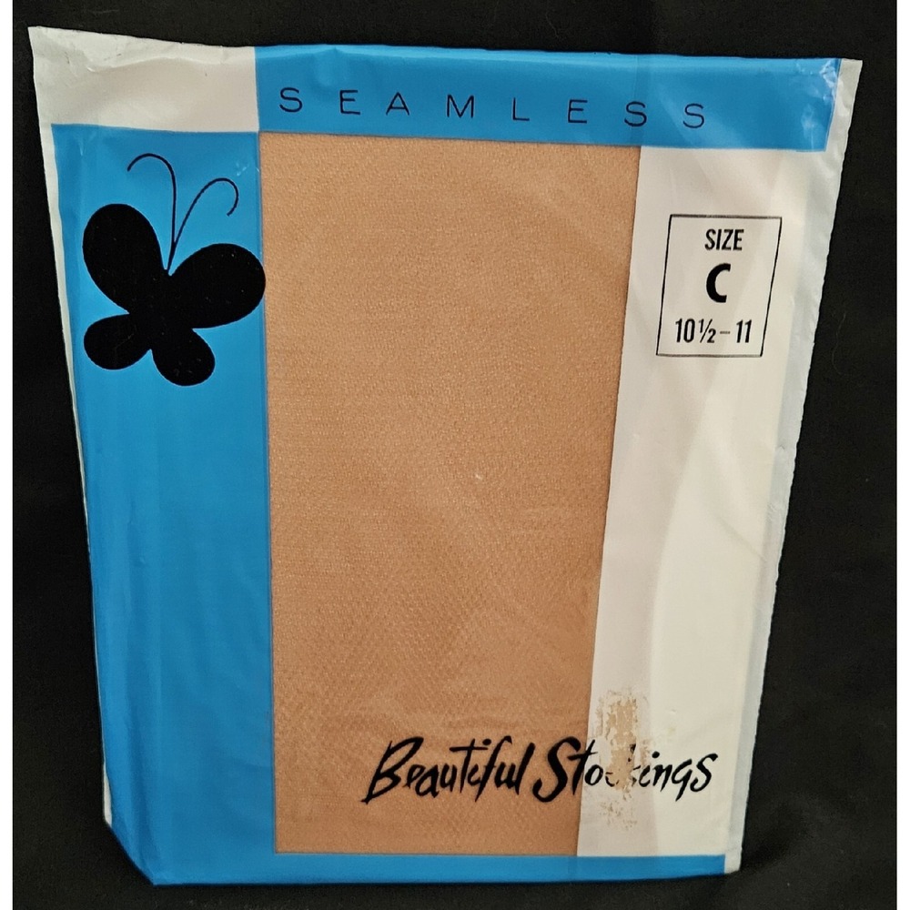 Vintage 1950s/1960s NOS Beautiful Stockings Nylons "C" Size Large Lingerie